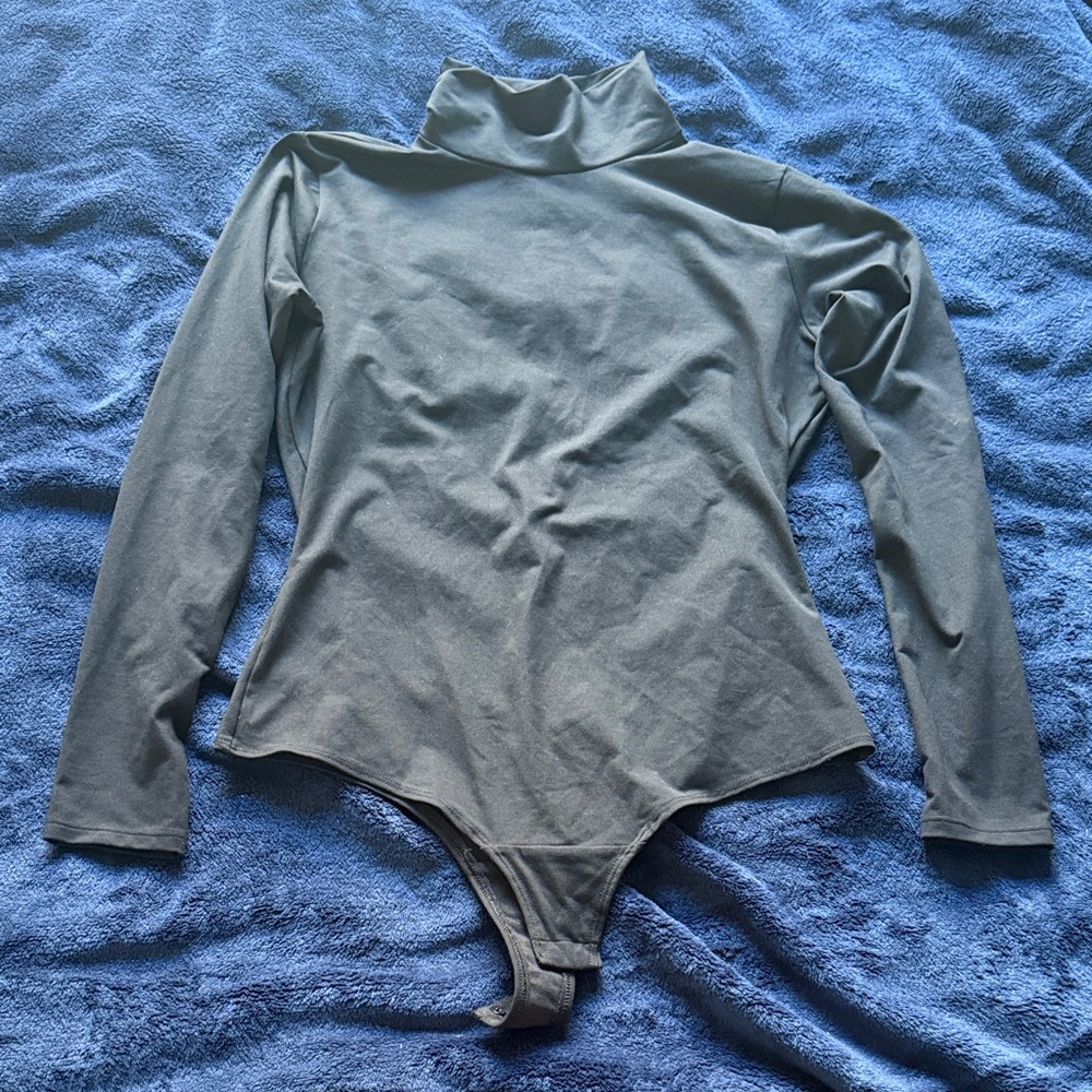 SPANX Suit Yourself Black Turtleneck Bodysuit